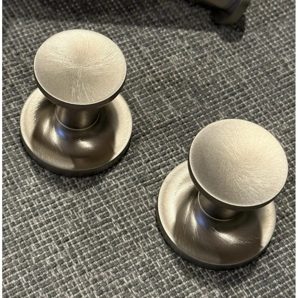 Lot 3 NEW Brushed Nickel Stainless Steel Toilet Paper Holder & 2 Towel Hooks NEW